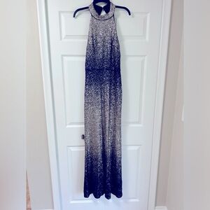 Silver long dress